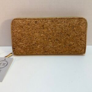 Moda West Cork Zip Around Wallet‎ Organizer Natural Cork Style 762